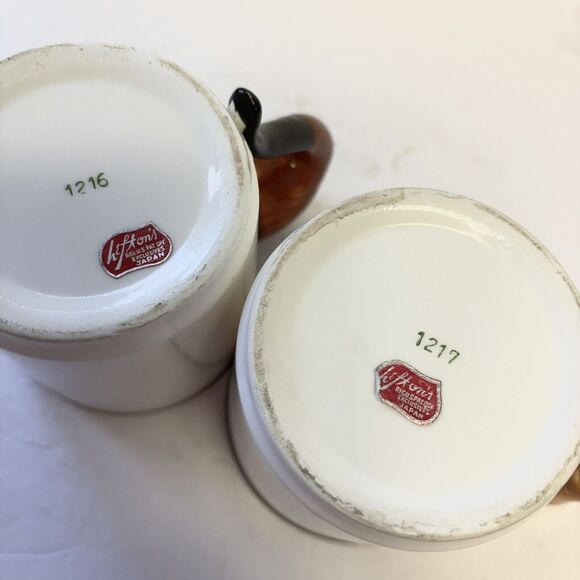 Vintage Lefton Mom & Dad Mugs Boot & Pipe Handles Novelty Cups - Picture 10 of 10